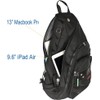 Larswon Sling Backpack, Sling Bag for Laptop, Crossbody Bag Men