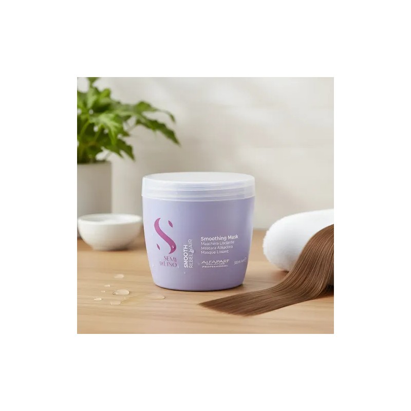 Shampoo Mascarilla Alisadora Smooth Rebel Hair Alfaparf