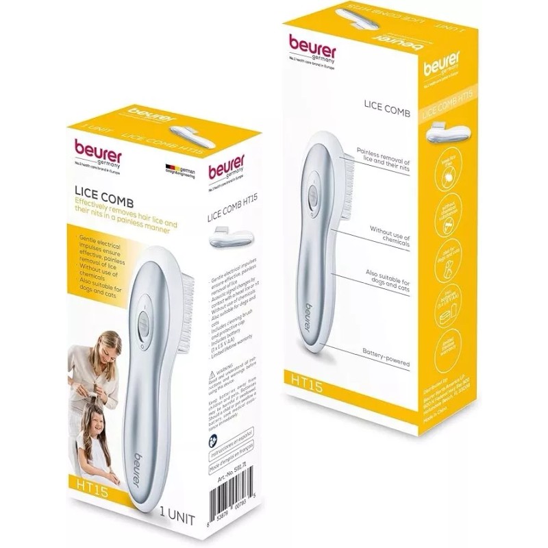 Beurer Electric Lice Comb Chemical Free, Non Invasive for Removing