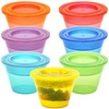 Youngever 7 Sets Plastic Parfait Cups, Reusable Plastic Dessert Cups