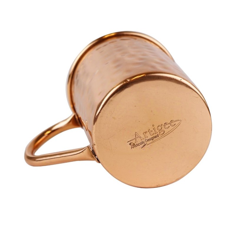 Artigee Moscow Mule Copper Mugs 100% Pure Solid Hammered Red