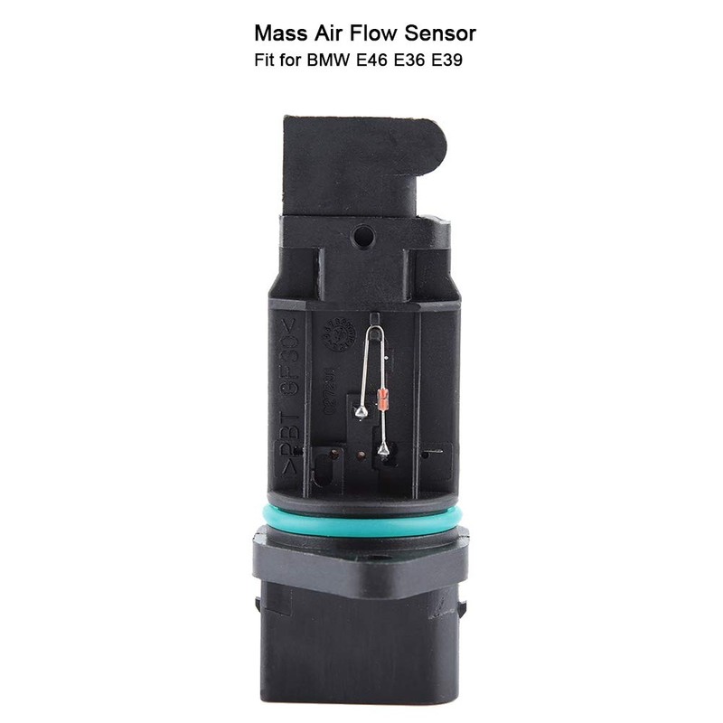 MAF Mass Airflow Meter Sensor, ABS Plastic Black Car Mass
