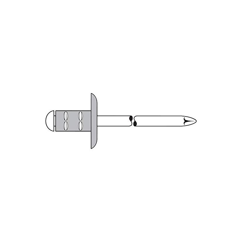 Mehrber. Alu Rivet Steel Großk 4,8x17 mm Gesipa