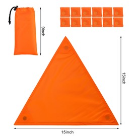 Shupakul 4 Pcs Blaze Orange Safety Panels,Waterproof Hunting Safety Blind Panels with 12 Buttons & Storage Bag,Portable Blind Cover for Ground Blind Tree Stand