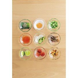 Aderia 6220 Plate, 3.5 inches (9 cm), Imitation Glass, Bean Plate, Salmon Roe, Made in Japan