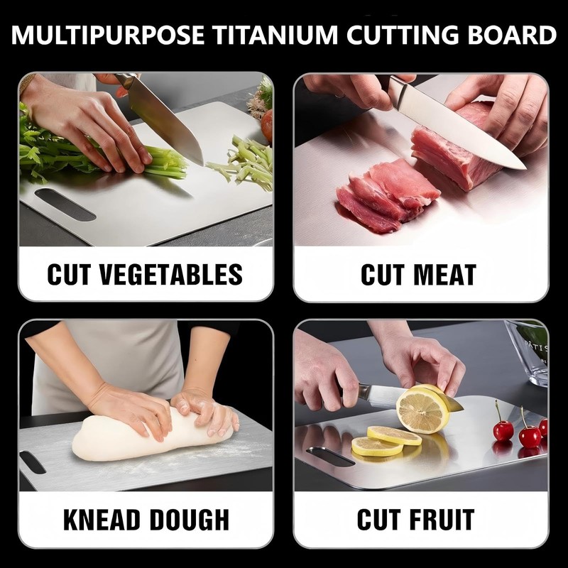 Titanium Cutting Board, Double Sided 2025 New Titanium Cutting Boards