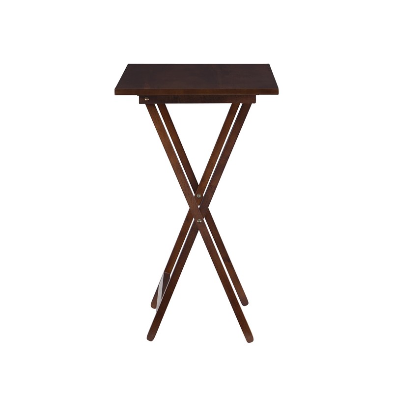 Powell Hazelnut Tray Tables, Cherry 23.63 x 26.38 x 15.75