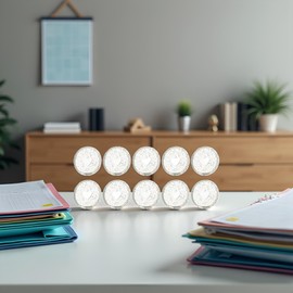 10 Pcs 24mm Binder Rings Loose Leaf Binder Ring, Binder Rings,Plastic Rings for Index Cards,Flashcard Rings Discs Binding Ring Discbound Planners Rings