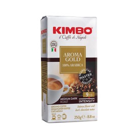 Kimbo Aroma Gold 100% Arabica Ground Coffee - 250g Bag