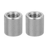 sourcing map 2 Pcs M12 Flat Knurled Thumb Nuts, 304