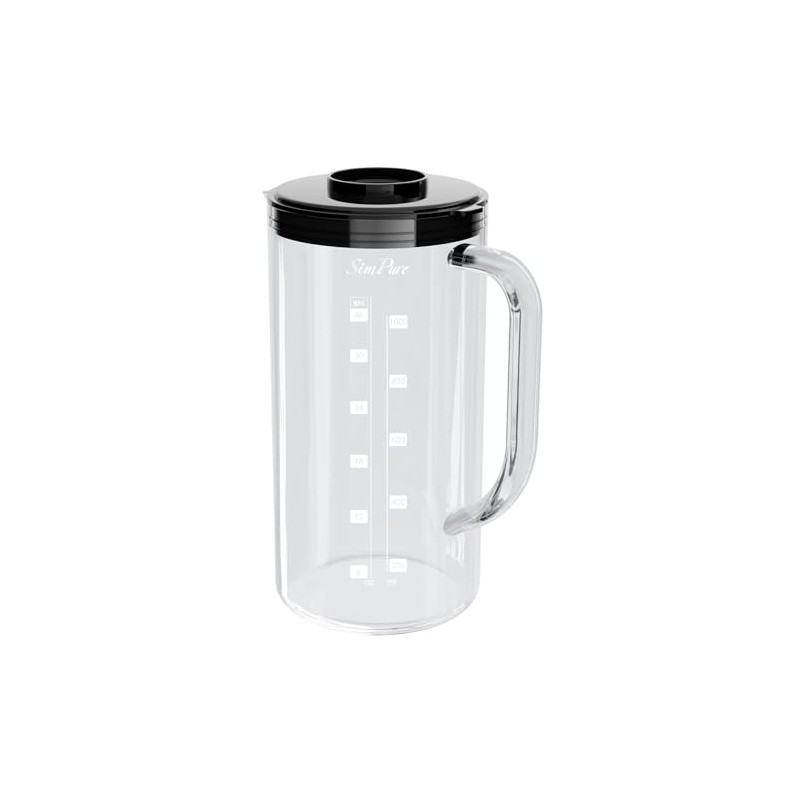 SimPure Y7T Reverse Osmosis Water Filter Replacement Carafes, Portable Glass