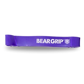 BEAR GRIP - Pull Up Assist Bands | Heavy Duty Resistance Bands for Assisted Pull Ups, Yoga, Stretch Mobility, Crossfit, Strength Training (Purple (35-85 LBS))