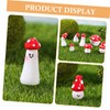 Kisangel 5sets Resin Mini Mushrooms Hard Non-deforming Perfect for Outdoor