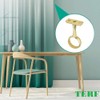 TERF® Polished Brass Ceiling-Mount Bracket for Up to 19mm Diameter