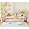 Tritard Boho Couch Cover Reversible Bohemian Sectional Couch Covers Orange