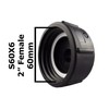 IBC Storage Tank Outlet Adaptor/Connector/hosetail s60x6 coarse Thread-Hose Barb (1"