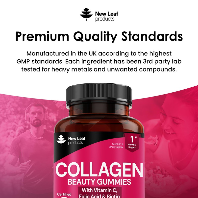 NEW LEAF PRODUCTS Collagen Gummies - High Strength Type l