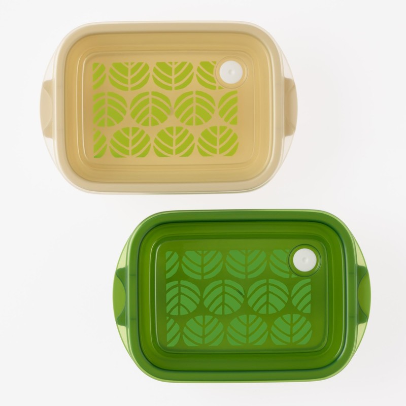 maebata 53112 Storage Container Set, 2 Pieces, Made in Japan,