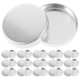 TOVINANNA Empty Round Metal Tin Palette Pans 30pcs Cosmetic Eyeshadow Blush Lipstick Organizer 20mm Empty Eyeshadow Pans Eyeshadow Palettes for Magnets Cosmetic Palettes