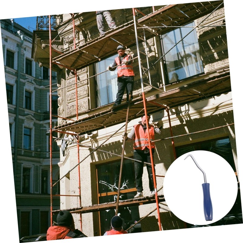 Operitacx Steel Rebar Wire Hook with Plastic Handle Robust Tool