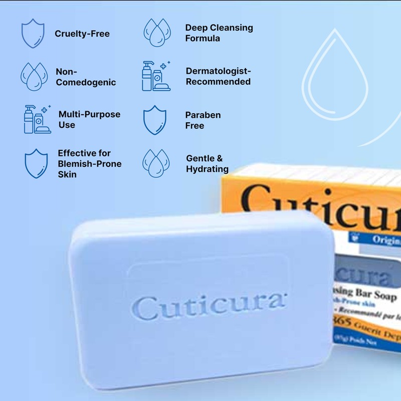 Cuticura Official Deep Cleansing Face and Body Soap - 3