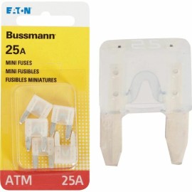 Bussmann (5-5pk)- Bussmann 25-Amp 32-Volt ATM Blade Mini Automotive Fuse BP/ATM-25-RP
