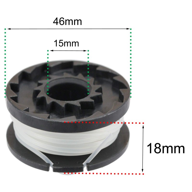 SPARES2GO Spool Line Cover for Spear and Jackson 18v CGT18