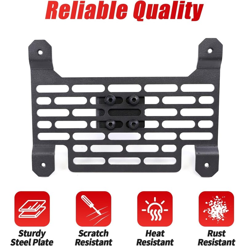 Front License Plate Holder Mount Compatible with 2021-2025 Ford Bronco