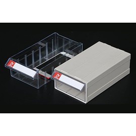 SWORDFISH 10009-9G Free Combination Storage-in-Drawer Cabinet-Desktop & Wall Mounted Drawer Storage Multifunctional Organizer Rack Tool Box (GRAY-9PCS Set)