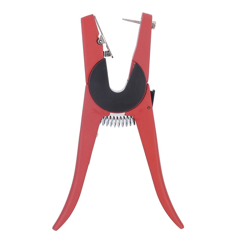 Red Steel Livestock Veterinary Ear Tag Plier Puncher Pig Cow