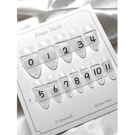 Size Measuring Tip (Nail) - Stiletto / 사이즈 측정팁(네일) - 스틸레토