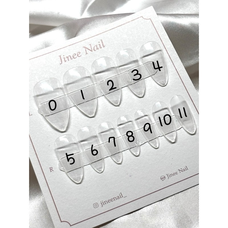 Size Measuring Tip (Nail) - Stiletto / 사이즈 측정팁(네일) -