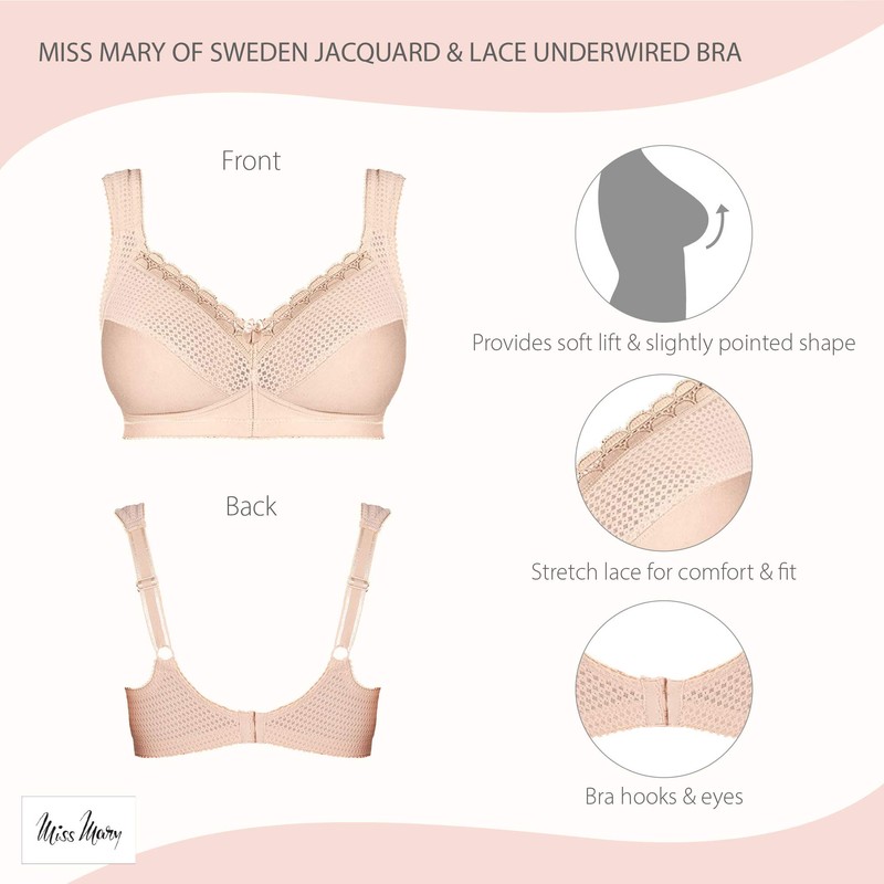 Miss Mary of Sweden Diamond Wireless Full Cup Bra that