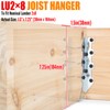 20 Pack 2x8 Joist Hanger LU28 18-Gauge Steel Galvanized Face