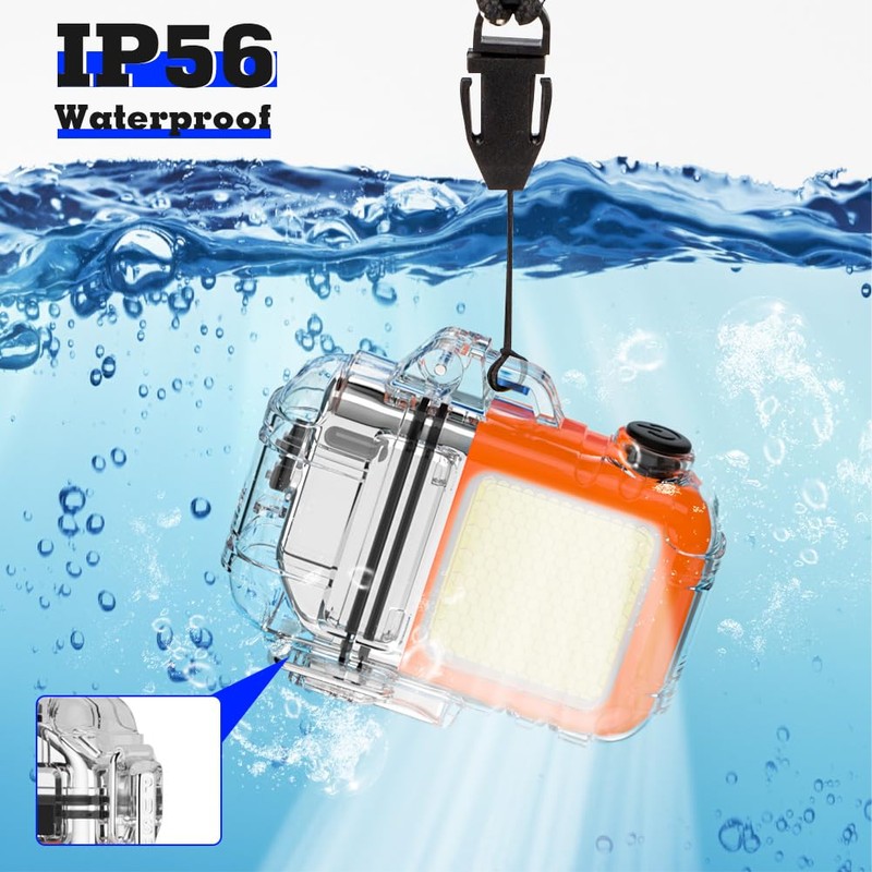 LcFun USB Rechargeable Electric Lighter with COB Flashlight,Windproof Plasma Dual