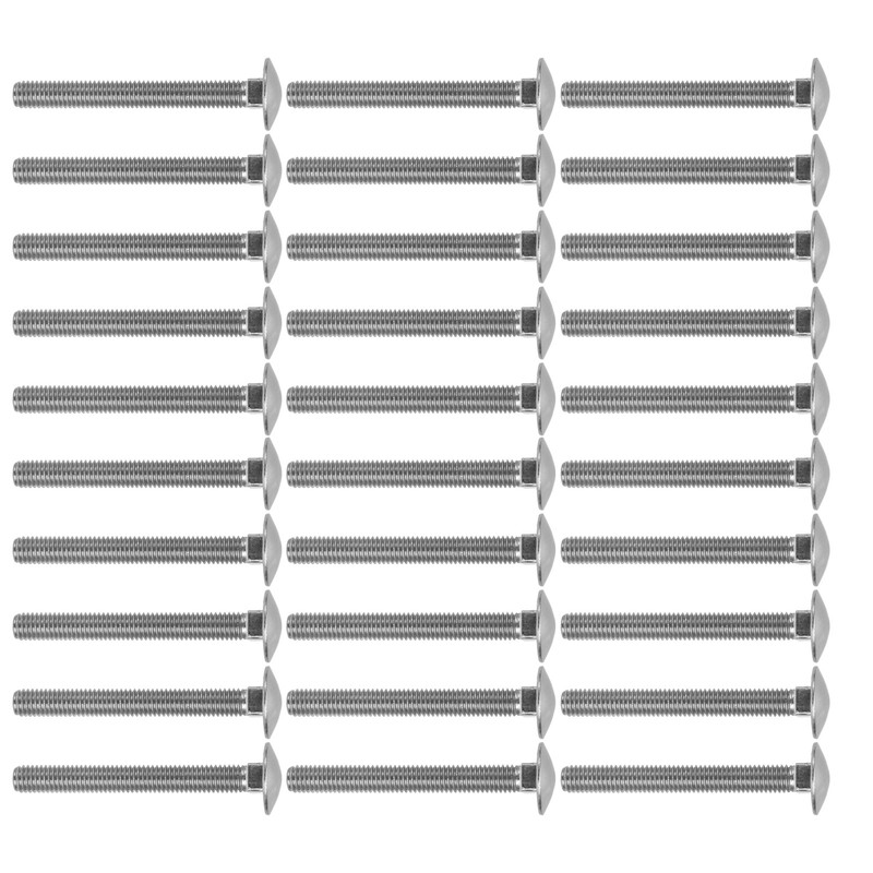 30Pcs M8x1.25 Screw Bolt A2 Stainless Steel Cup Square Coarse