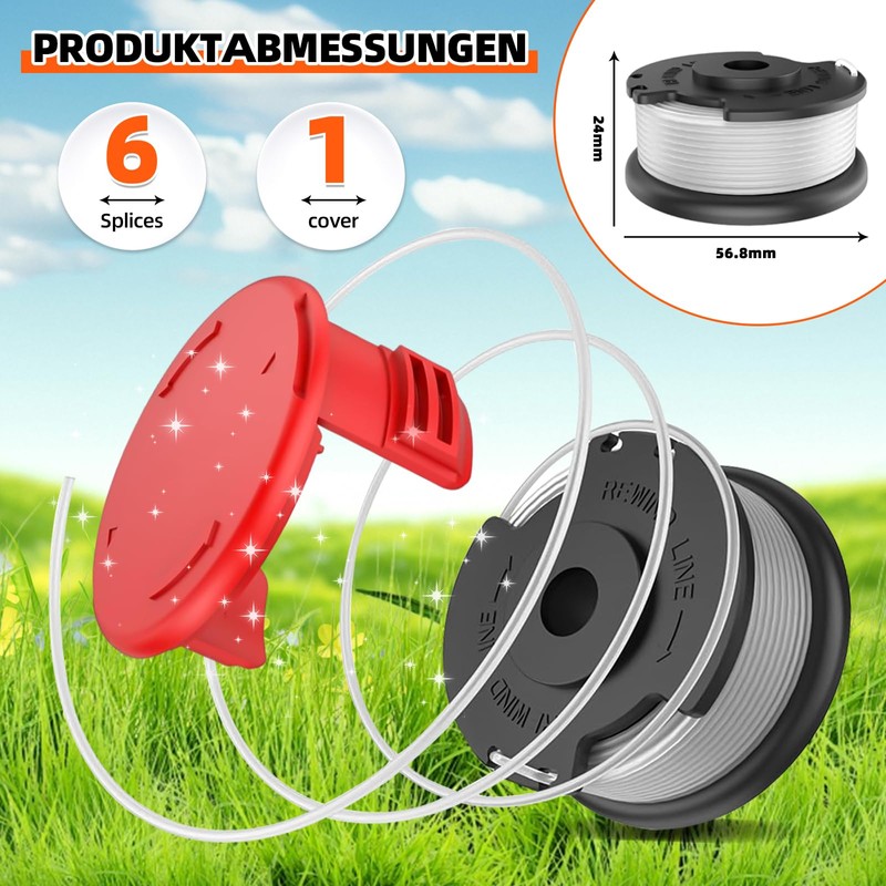 MUFUSHAN Grass trimmer replacement spool, for Einhell cordless grass trimmer