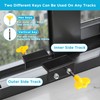 10 Sets Sliding Window Locks with Keys – Heavy-Duty Metal
