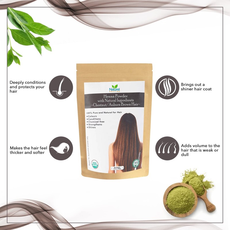 Naturel Anytime Henna Chestnut with Hibiscus | 100gm | check