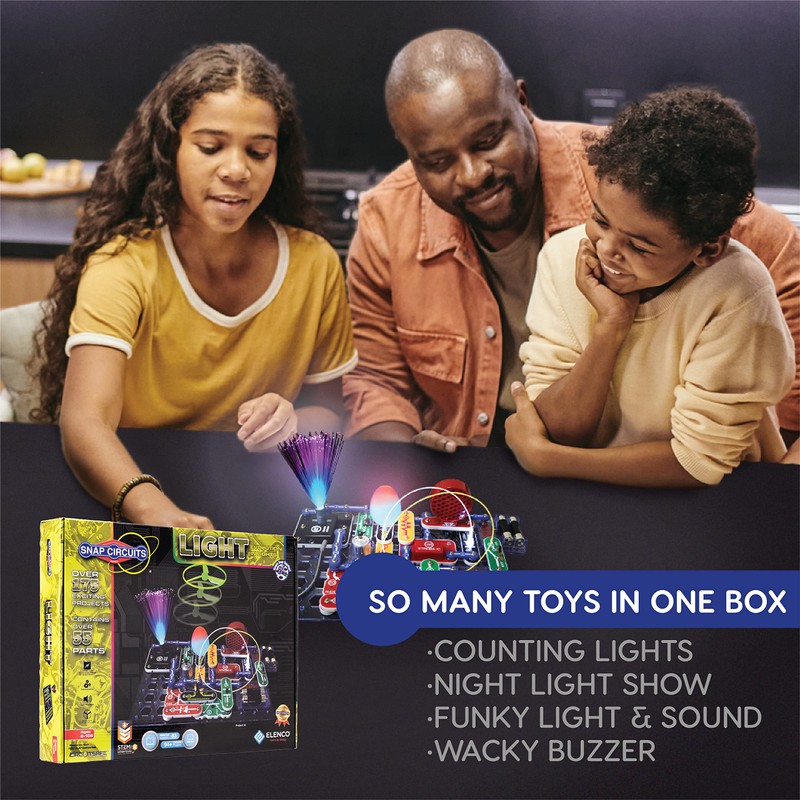 Snap Circuits LIGHT Electronics Exploration Kit | Over 175 Exciting