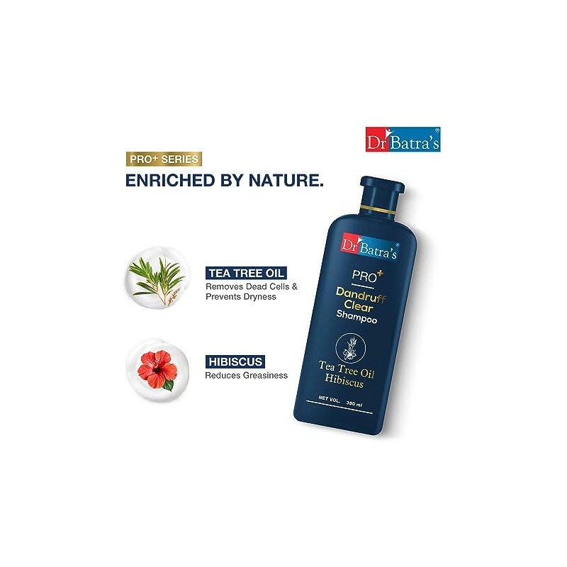 Champú anticaspa PRO Dandruff Clear, sin parabenos y sulfatos, el