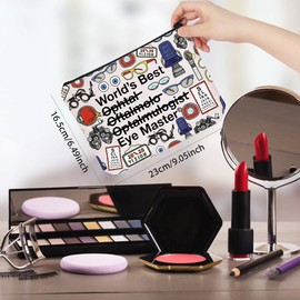WCGXKO Ophthalmology Technician Gifts World's Best Eye Master Makeup Bag Ophthalmologist Gift (Master Bag)