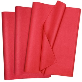 120 Sheets Tissue Paper HMUIKFRY 20x14 Inches Red Tissue Paper for Gift Bags Red Wrapping for Birthday Weddings Holiday Crafts Festival Decoration
