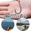 9KM DWLIFE 100pcs Black Chinu Hooks with Tube Worm Soft