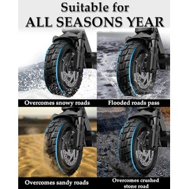 80/65-6 Off-road Vacuum Tire 255x80 10x3-6 Tire Fit for Nanrobot D4 D5 D6/ Joyor S10-S/Yume Y10 /VSETT 10+/ Kugoo M4 Pro/Zero 10X Electric Scooter, Thickened Anti-explosion Tyre