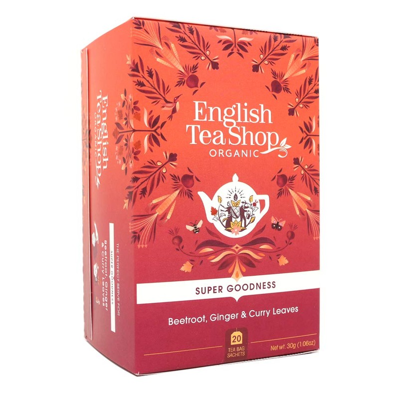 English Tea Shop Organic Beetroot/Ginger and Curry Leaves - 20