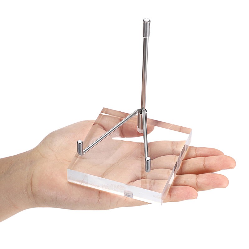 BTSKY Large Size Adjustable Silver Metal Arm Display Stand Easel