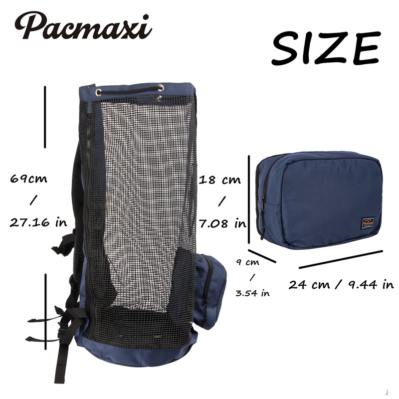 PACMAXI Bolsa de buceo, mochila de buceo de malla de