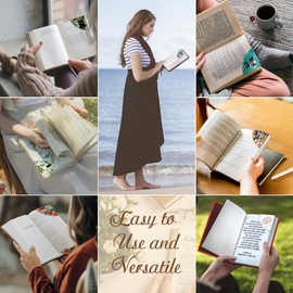 Icycay Farm Chicken Rooster Corner Bookmarks, Cute Leather Book Accessories for Book Lovers, 3 Pcs Reading Book Page Markers for Women Men Student Teacher Girls Boys Kids Retirement Birthday Gifts