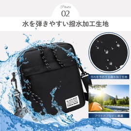 sakurart Men's Bag, Shoulder Bag, Smaller, Crossbody Hanging, Lightweight, Compact, Mini Bag, Small Items, Sacoche, Messenger, Unisex, gray